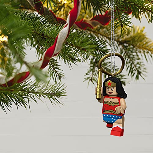Hallmark Keepsake Christmas Ornament 2021, Lego DC Super Heroes Wonder Woman Minifigure Ornament