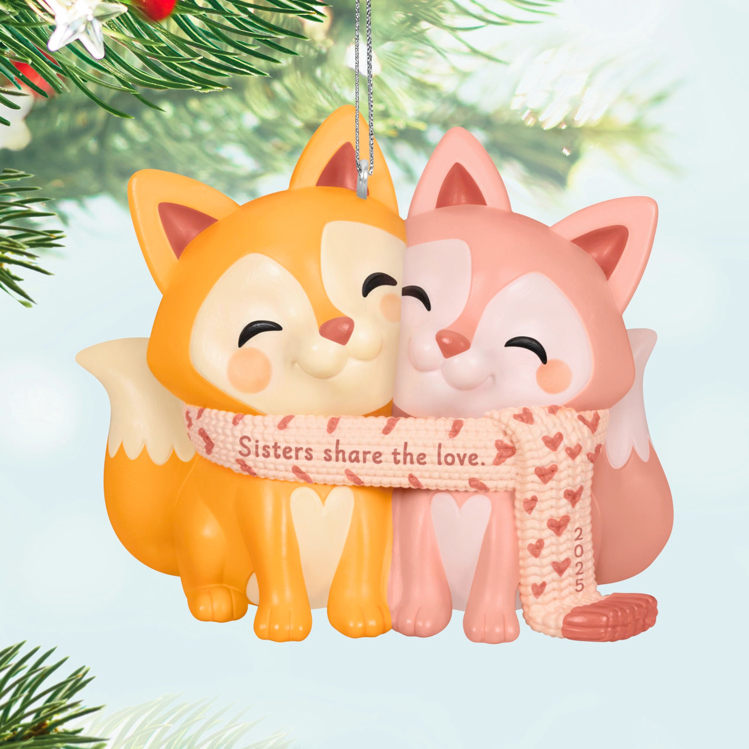 Sisters Share the Love 2025 Hallmark Keepsake Christmas Ornament
