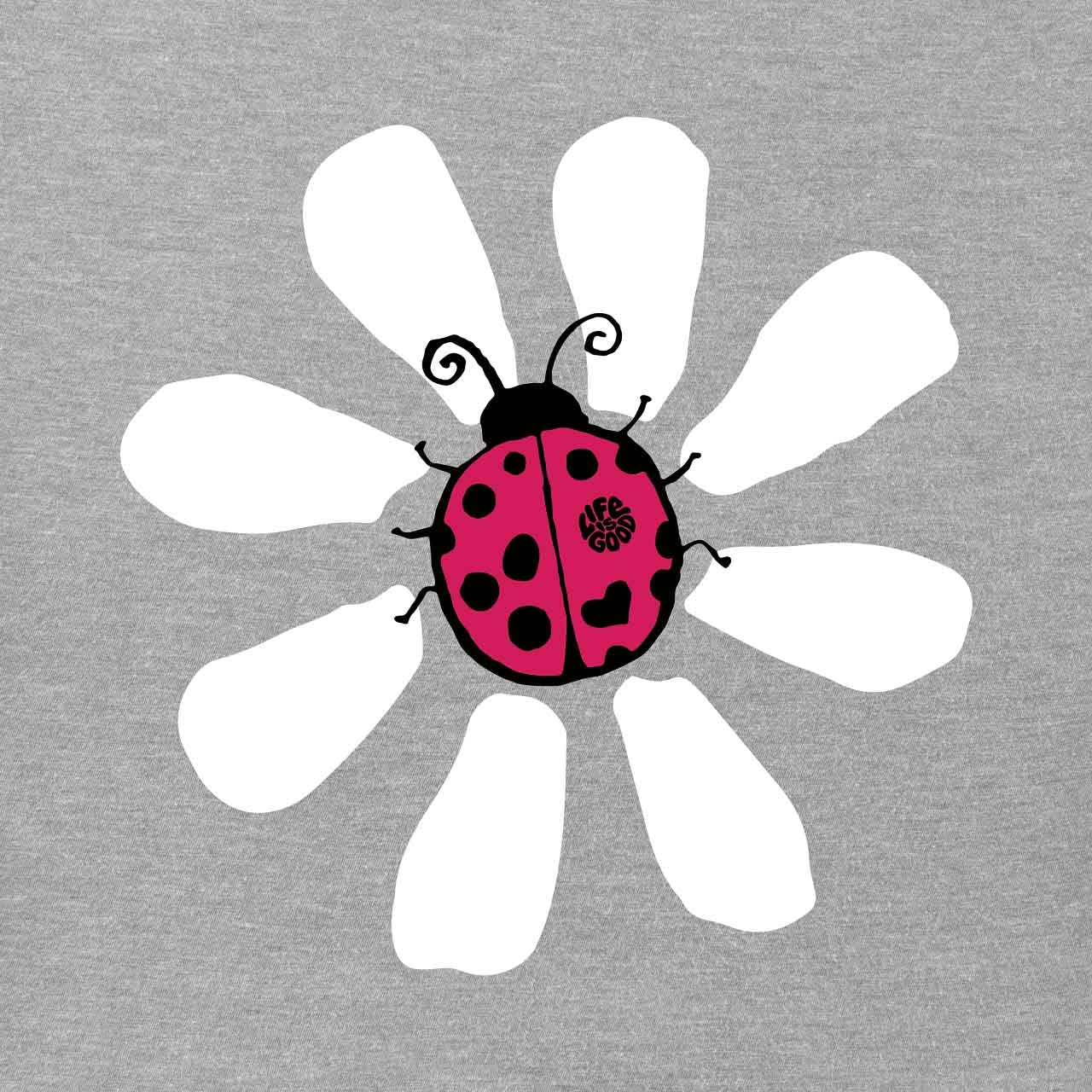 MD Life is Good Women's Daisybug Crusher T-Shirt