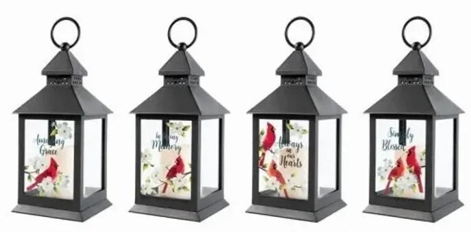 Assorted Cardinal Lanterns - Sold Individually