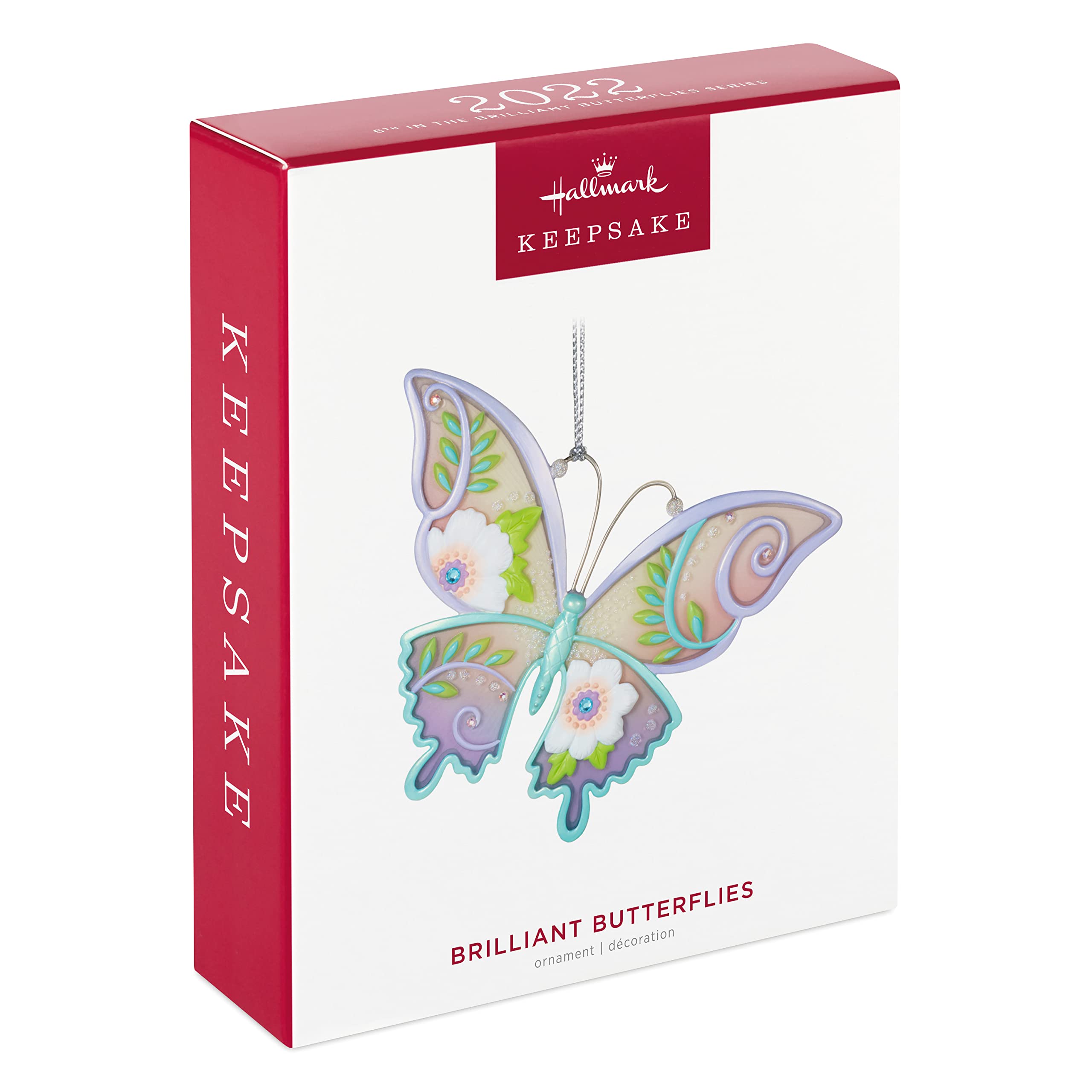 Hallmark Keepsake Christmas Ornament,Plastic, 2022, Brilliant Butterflies