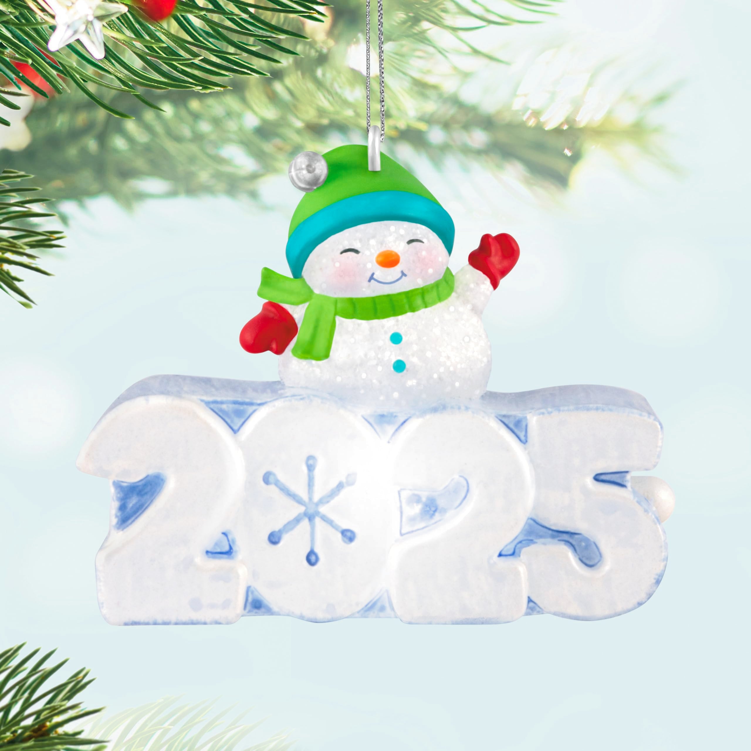 Hallmark Keepsake Mini Christmas Ornament (A Snowy 2025) 1.25" Tiny Ornament for Tabletop Tree