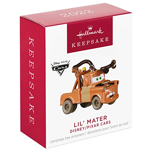 Hallmark Keepsake 1.02" Miniature Plastic Christmas Ornament 2022, Disney/Pixar Cars Lil' Mater, Mini