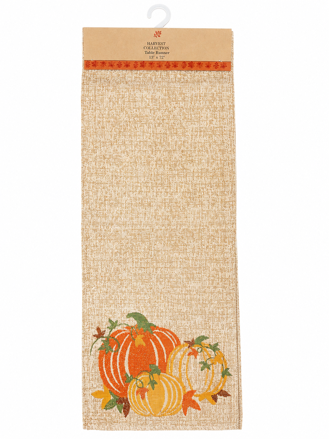 Harvest Collection Pumpkin Patch Woven Table Runner (13" x 72")