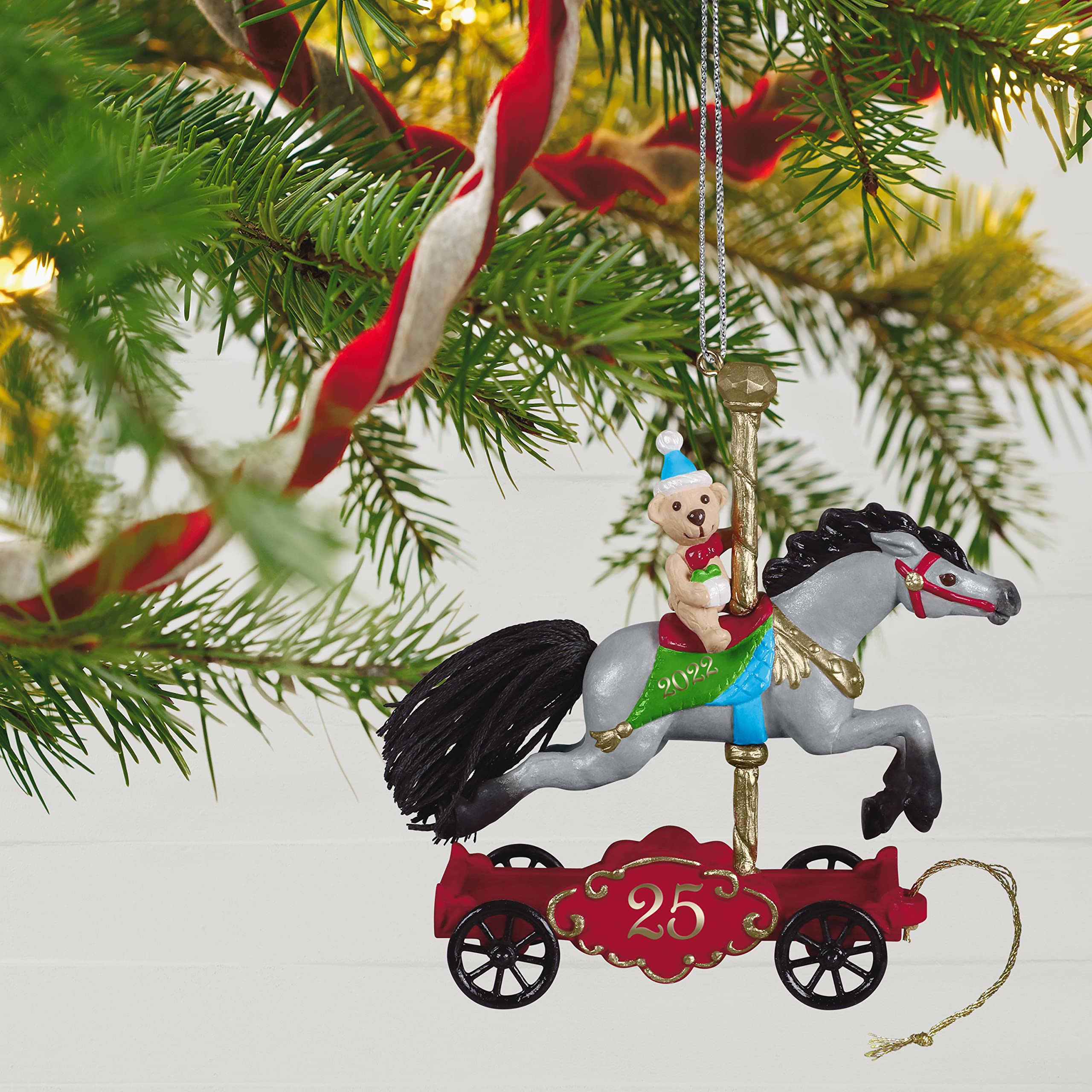 Hallmark Keepsake Plastic Christmas Ornament 2022 Year-Dated, A Pony for Christmas