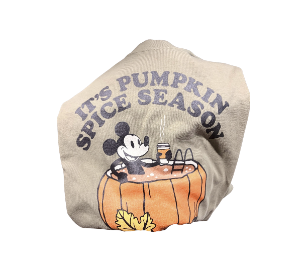 "It's Pumpkin Spice Season" Women's Mickey Mouse Life is Good Halloween Crusher Tee