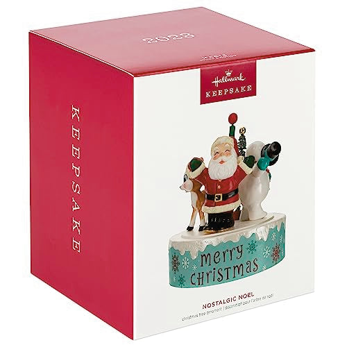 Hallmark Keepsake Christmas Ornament 2023, Nostalgic Noel with Sound and Motion, Vintage Ornament