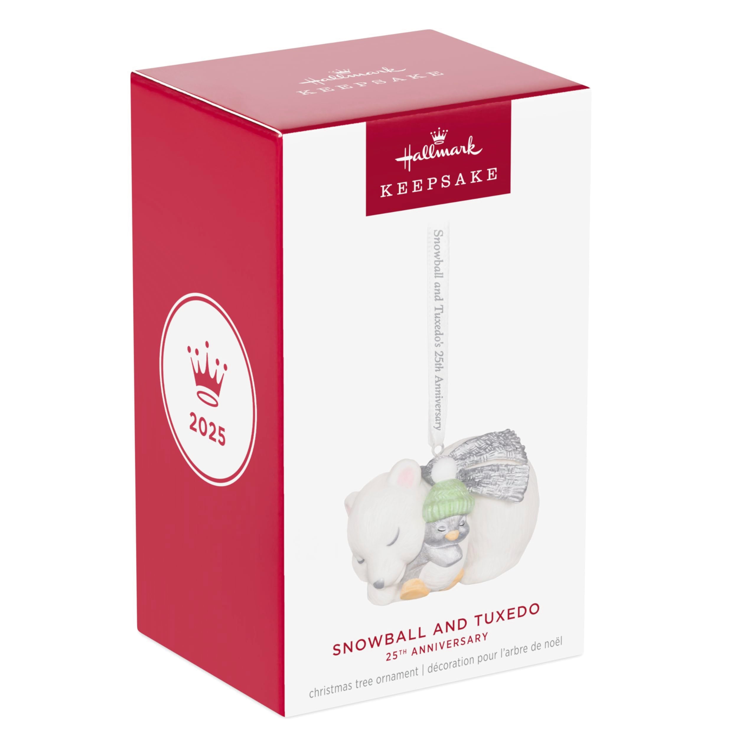 Snowball and Tuxedo 25th Anniversary 2025 Hallmark Keepsake Christmas Ornament