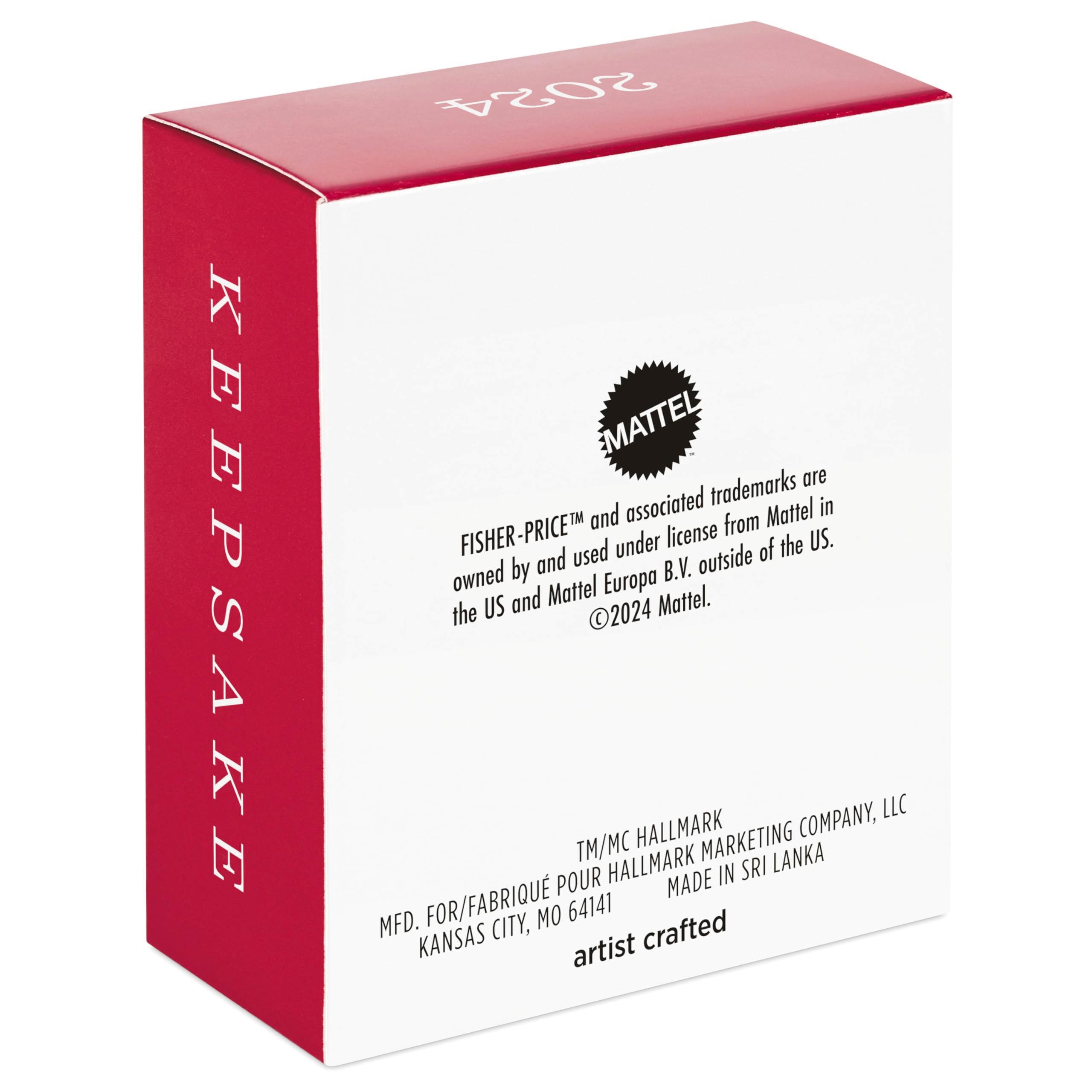 Hallmark Keepsake Mini Christmas Ornaments 2024, Fisher-Price Roller Skates, Set of 2, Gifts for Kids