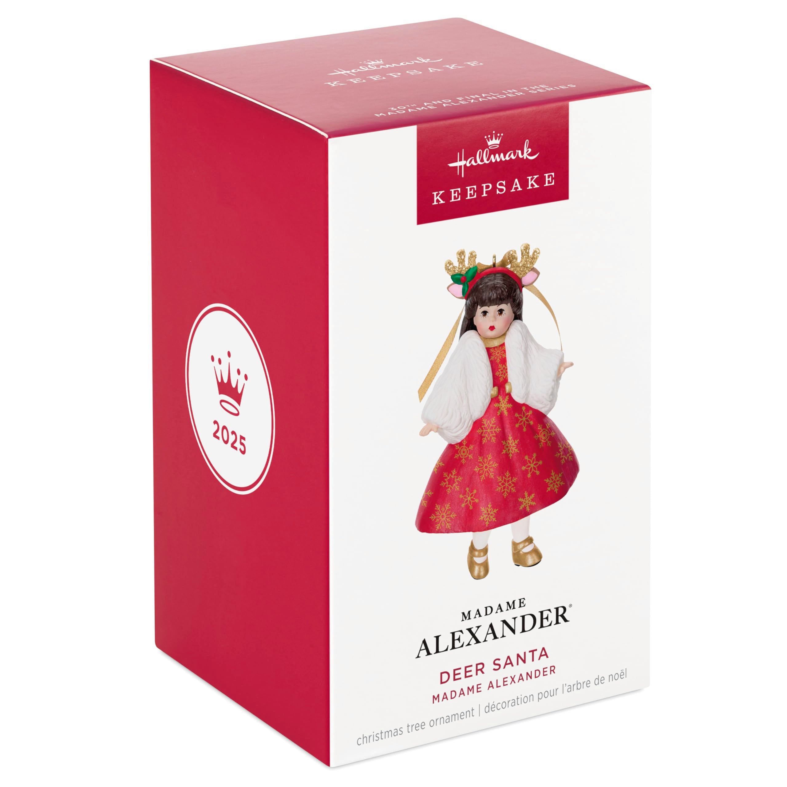 Deer Santa Madame Alexander 2025 Hallmark Keepsake Christmas Ornament