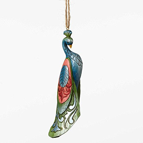 Jim Shore Winter Wonderland Peacock Christmas Tree Ornament