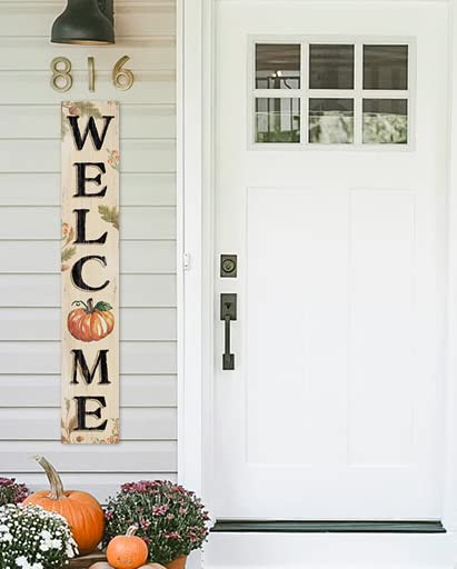 My Word! Welcome Fall Pumpkin Autumn Porch Board