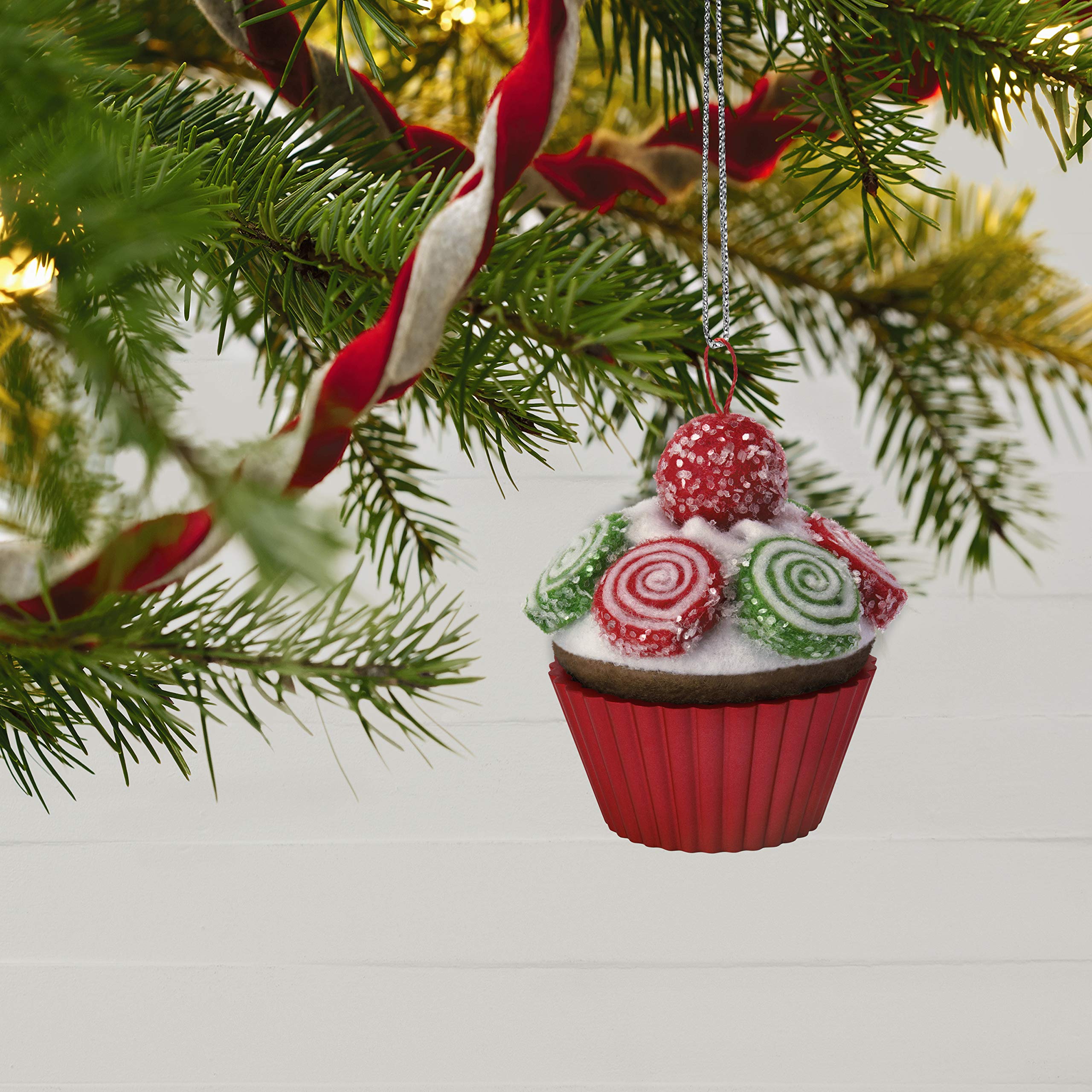Hallmark Keepsake Christmas Ornament 2019 Year Dated, Christmas Cupcakes Pinwheel Sweetness Fabric