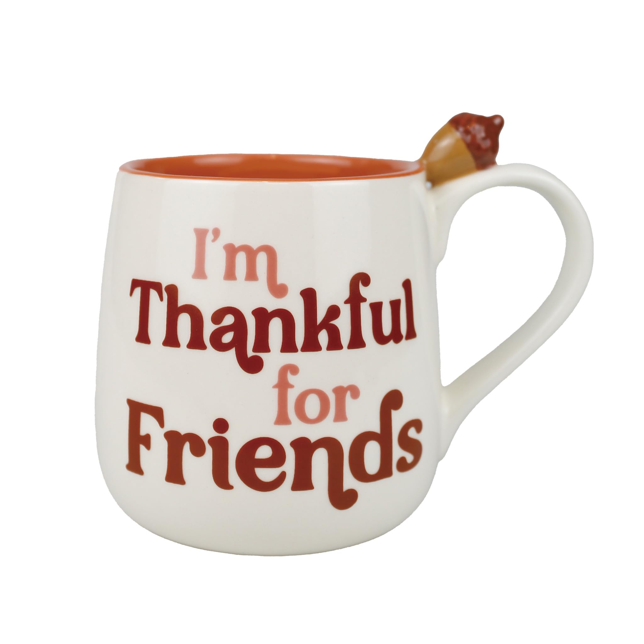 "I'm Thankful for Friends" Our Name Is Mud Thanksgiving Coffee Mug