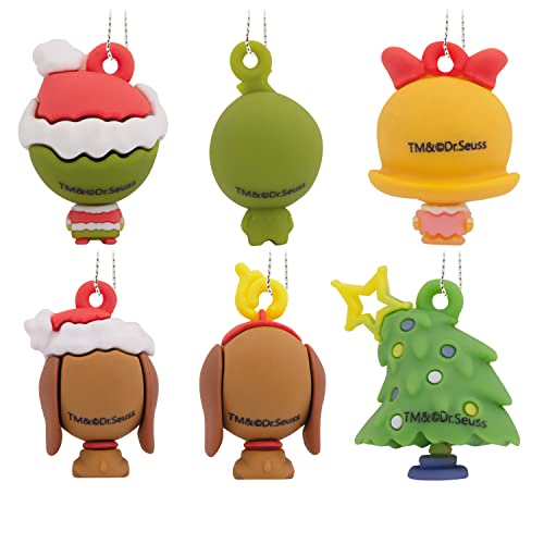 Hallmark Dr. Seuss How The Grinch Stole Christmas! Miniature Christmas Ornaments, Set of 6