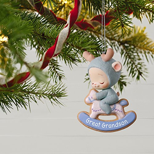 Hallmark Keepsake Christmas Ornament 2018 Year Dated, Great Grandson Bunny