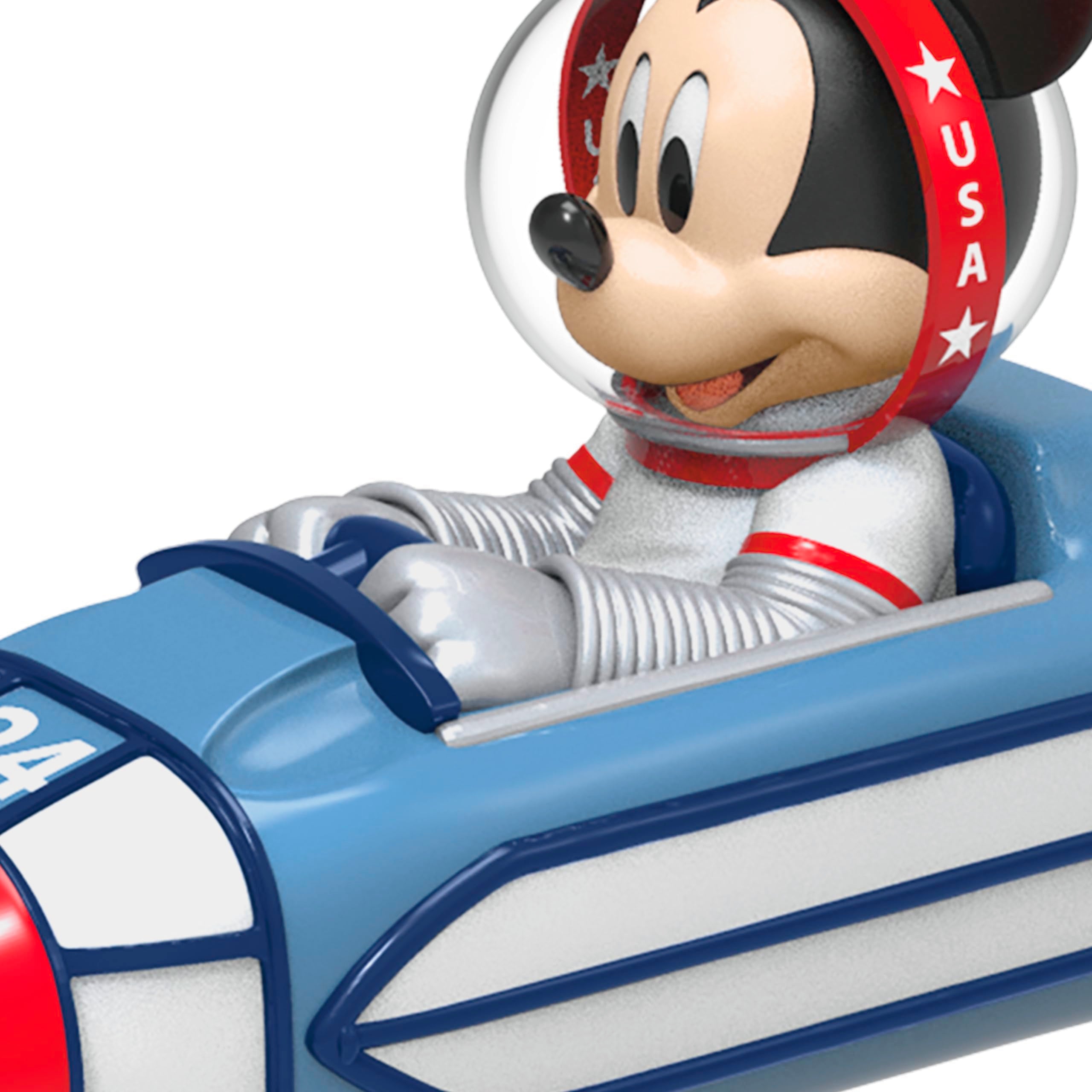 Hallmark Keepsake Mickey Mouse Christmas Ornament 2024, Disney Space Mountain Clear for Launch, Gifts for Disney Fans