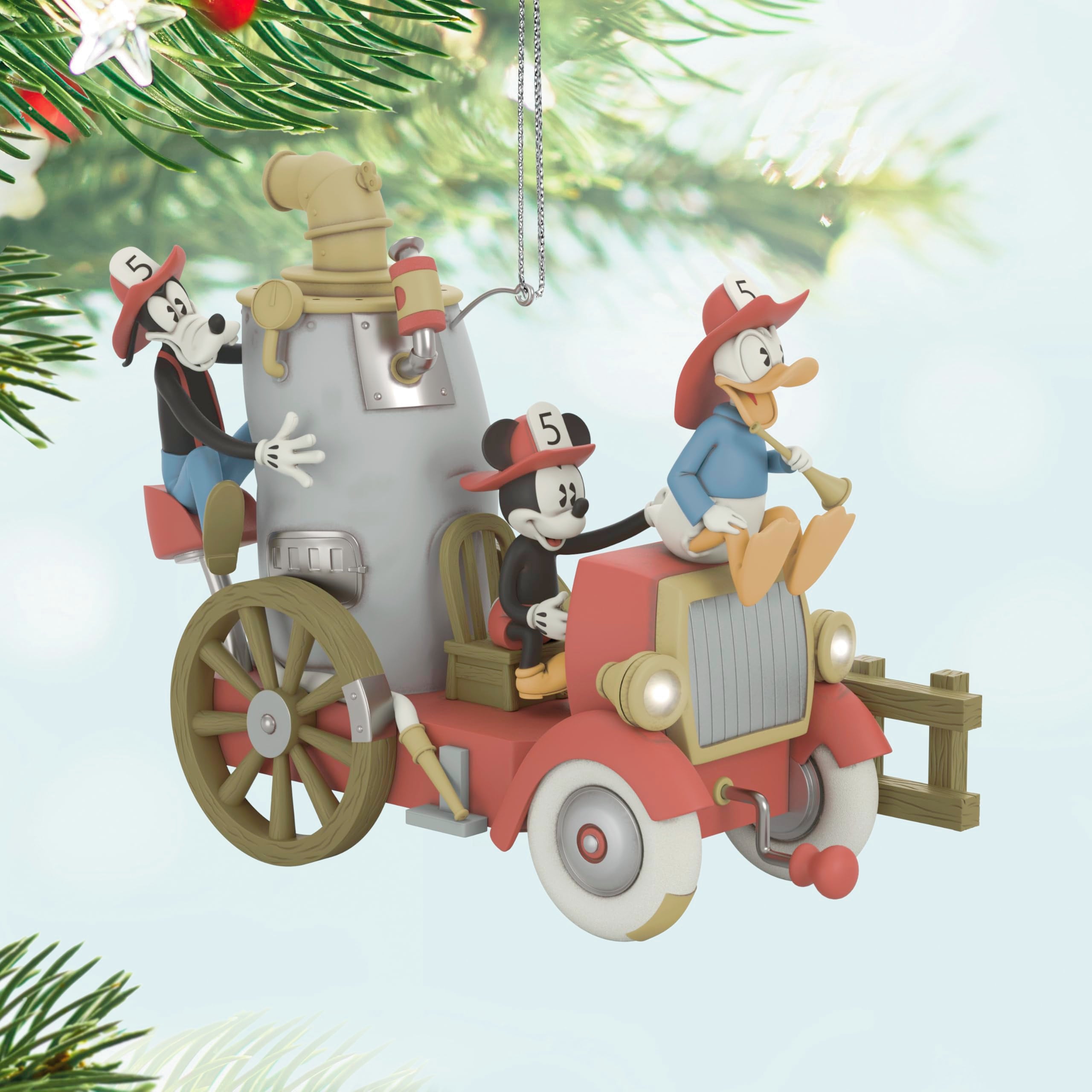 Firefighting Friends, Disney Mickey and Friends, 2025 Hallmark Keepsake Christmas Ornament