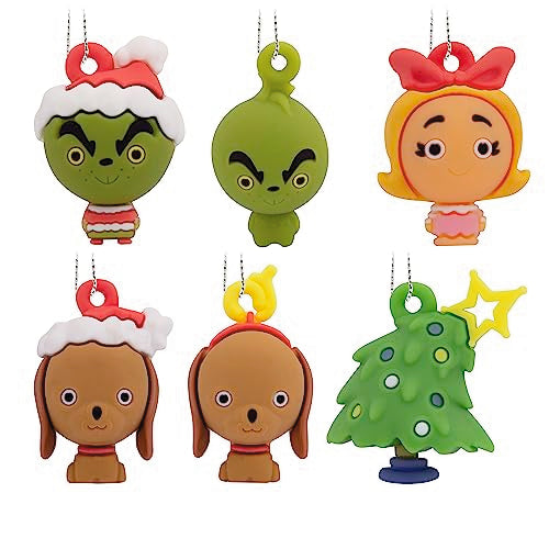 Hallmark Dr. Seuss How The Grinch Stole Christmas! Miniature Christmas Ornaments, Set of 6