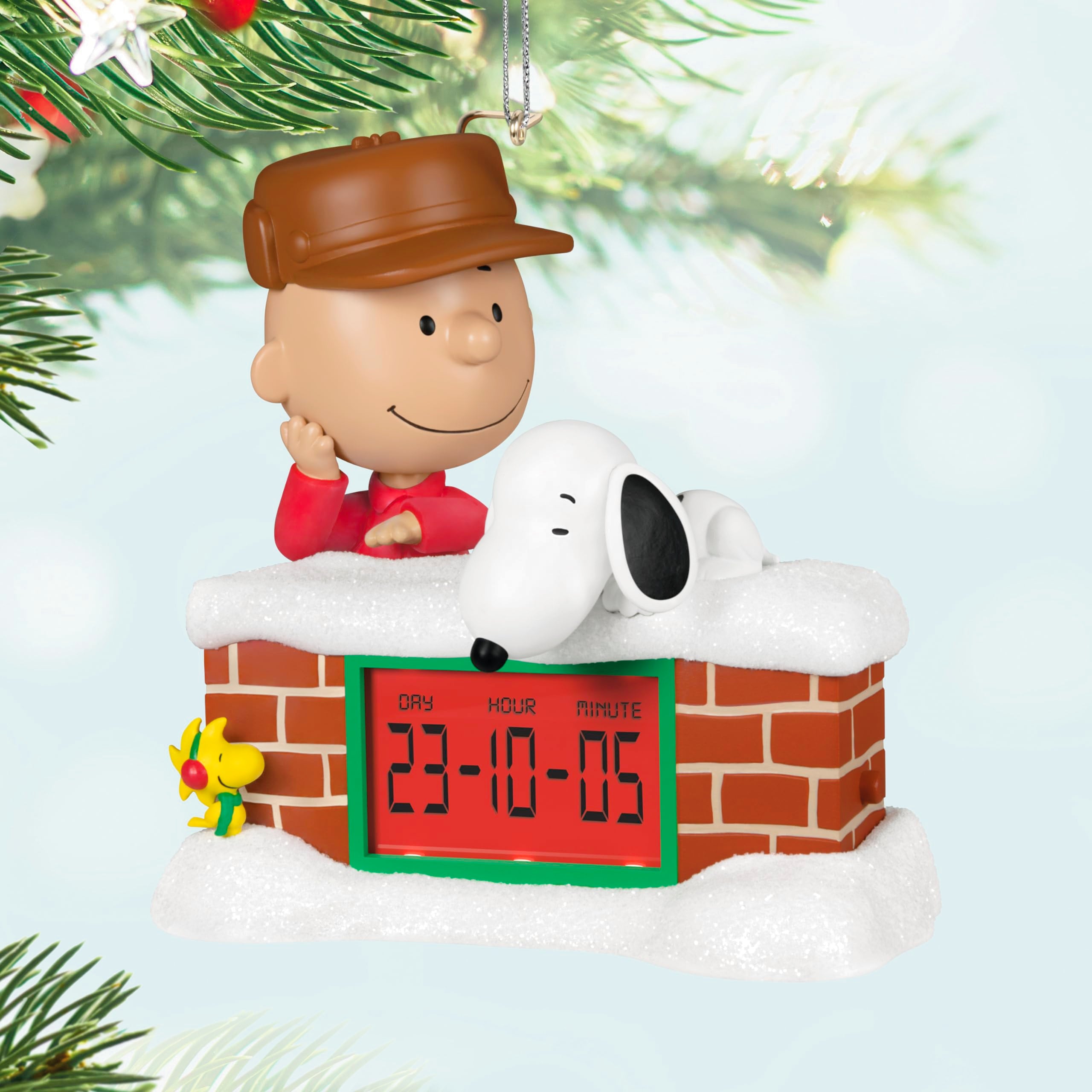 Hallmark Keepsake Christmas Ornament 2024, The Peanuts Gang Countdown to Christmas With Light, Gifts for Peanuts Fans