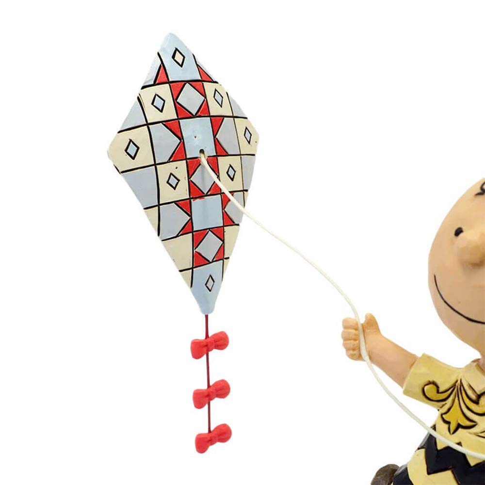 Enesco Jim Shore Peanuts Charlie Brown Flying Kite Figurine