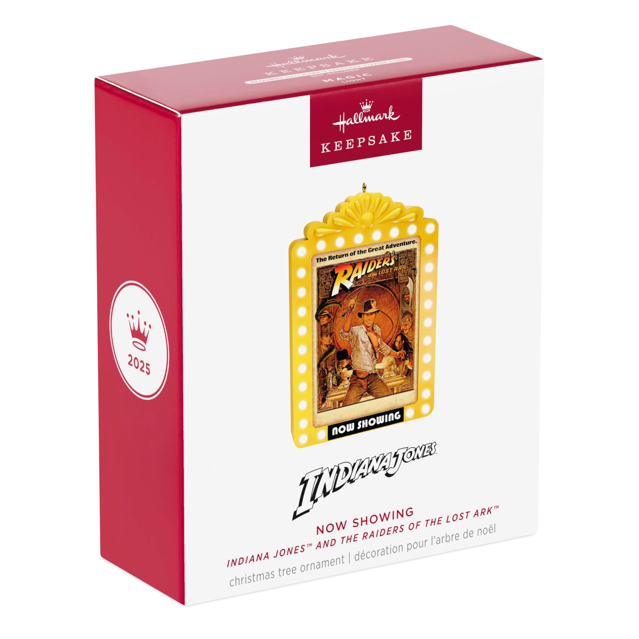 Now Showing Indiana Jones and the Raiders of the Lost Ark, 2025 Hallmark Keepsake Christmas Ornament