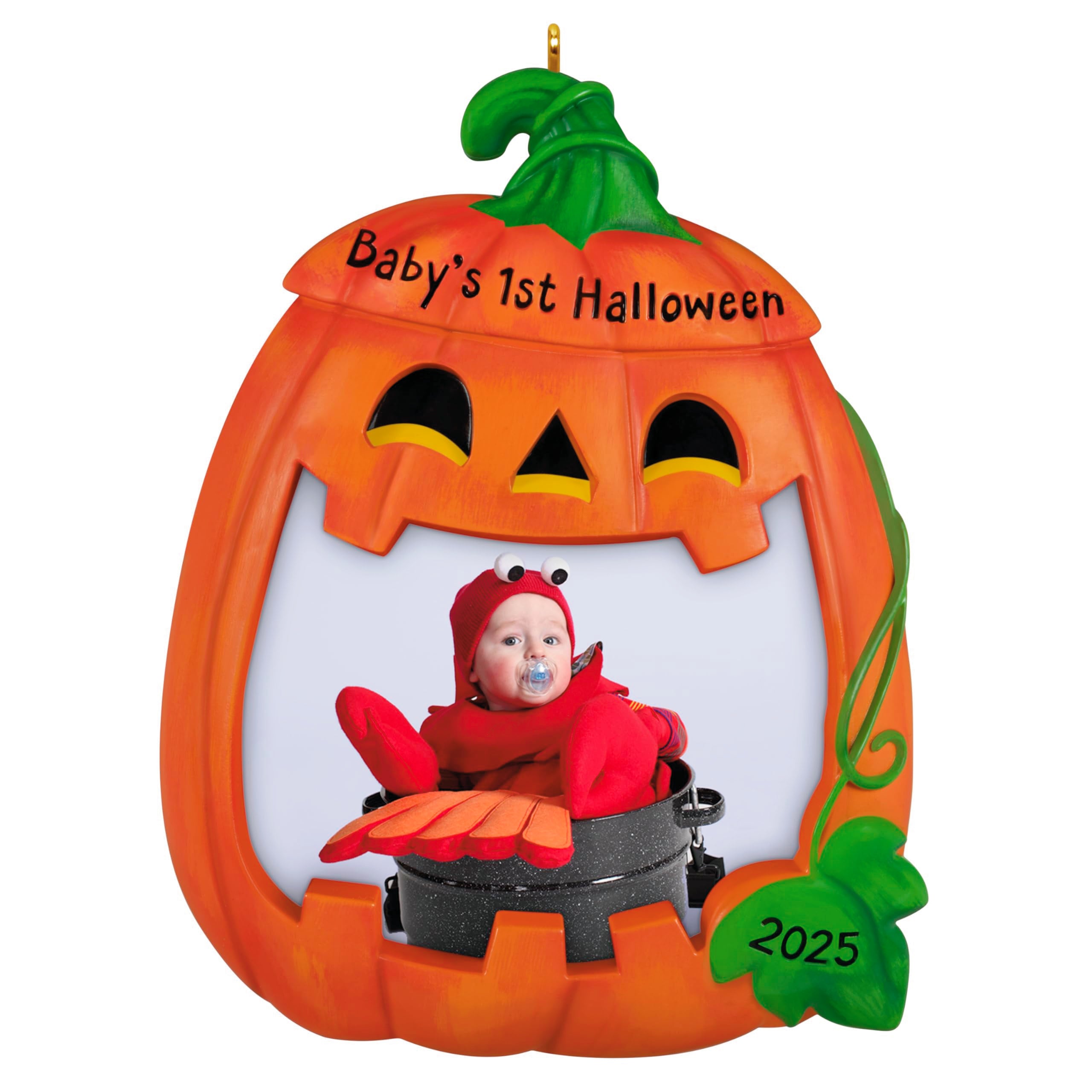 Baby's First Halloween Photo Frame 2025 Hallmark Keepsake Christmas Ornament