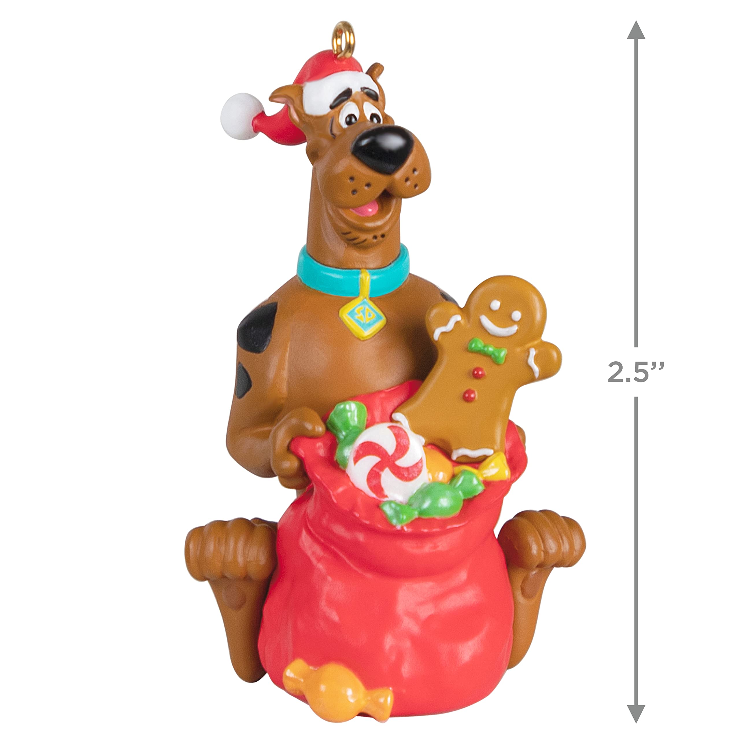 Hallmark Keepsake Christmas Ornament 2022, Scooby-Doo Santa, Plastic