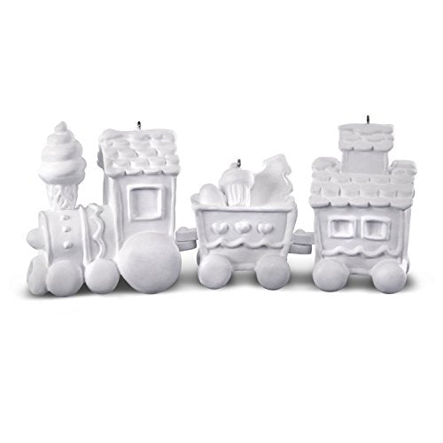 Hallmark Keepsake Christmas Ornament 2018 Year Dated, Make-Your-Own Train DIY Kit, 3 Pieces