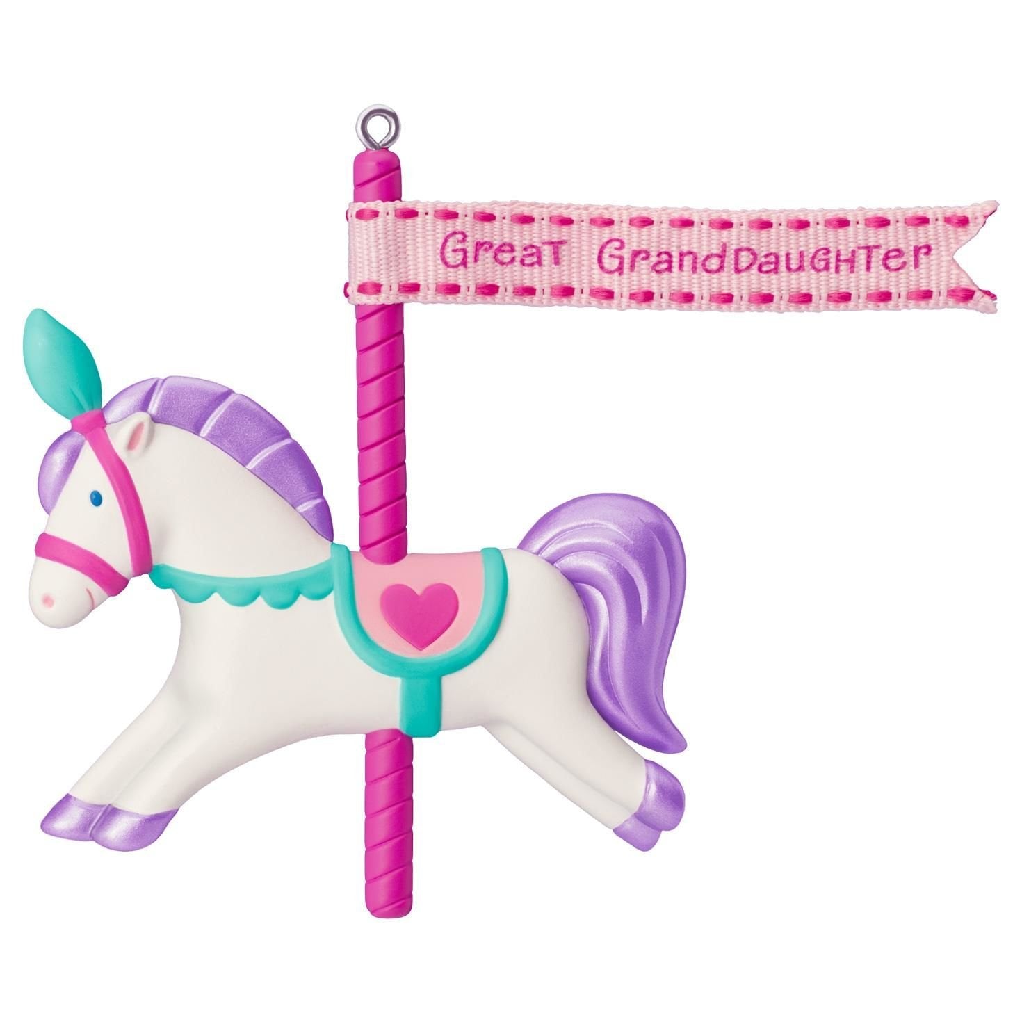 Hallmark Keepsake Ornament Great Granddaughter Carousel 2016
