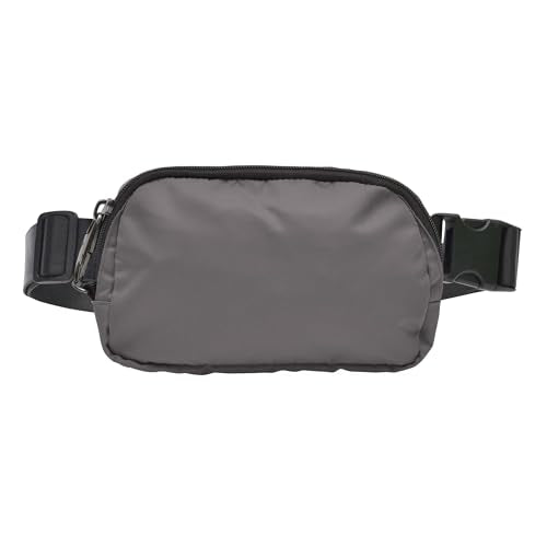 Nupouch Anti-theft Belt Bag with Adjustable Strap for Women and Men Fanny Pack Crossbody Performance Nylon (Slate Gray)