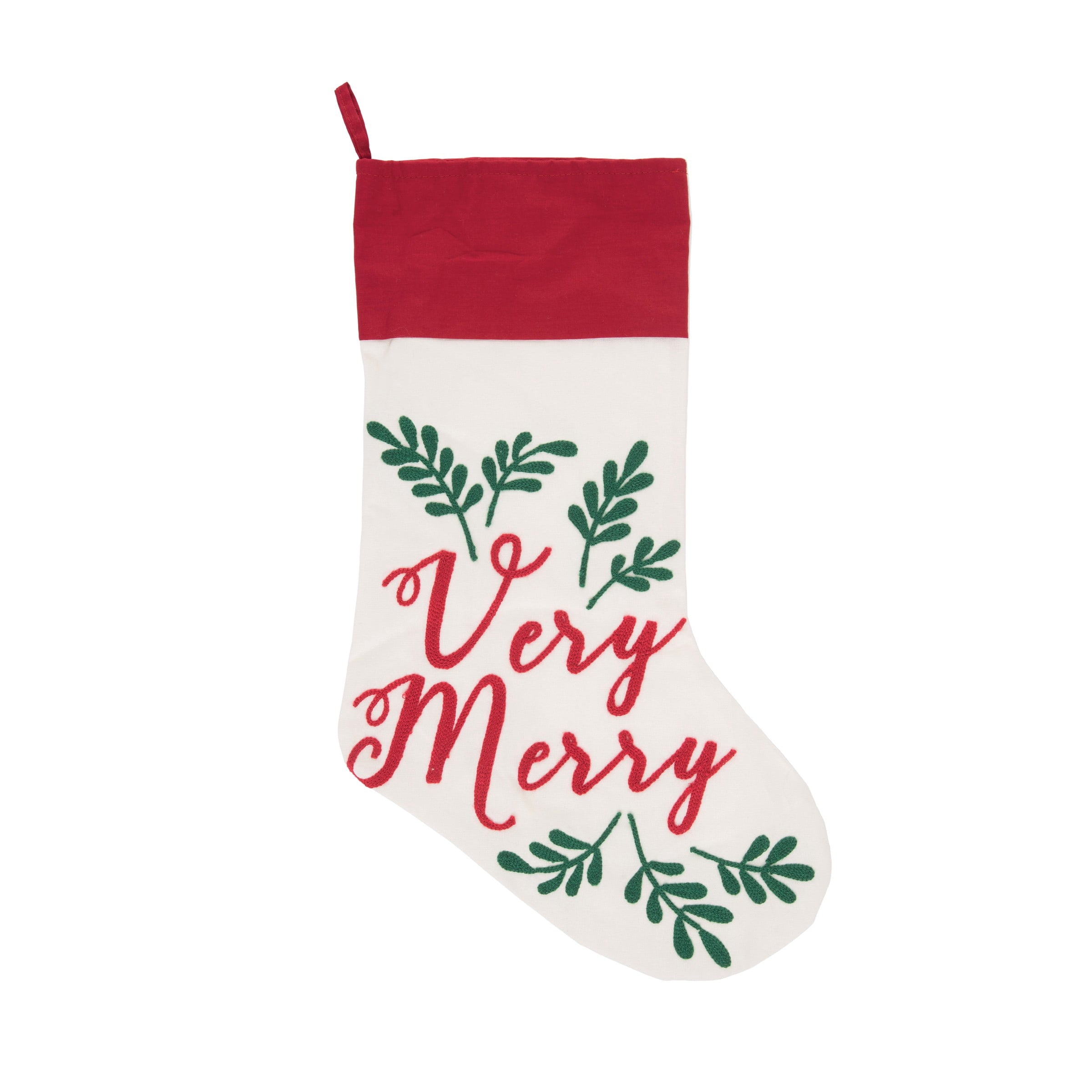 "Very Merry" C&F Home Christmas Stocking