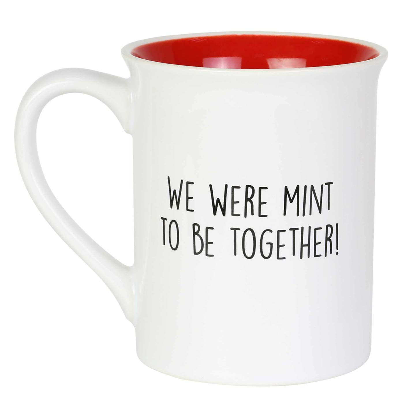 Enesco Our Name is Mud Glitter I Love You Candy Canes Coffee Mug, 16 Ounce