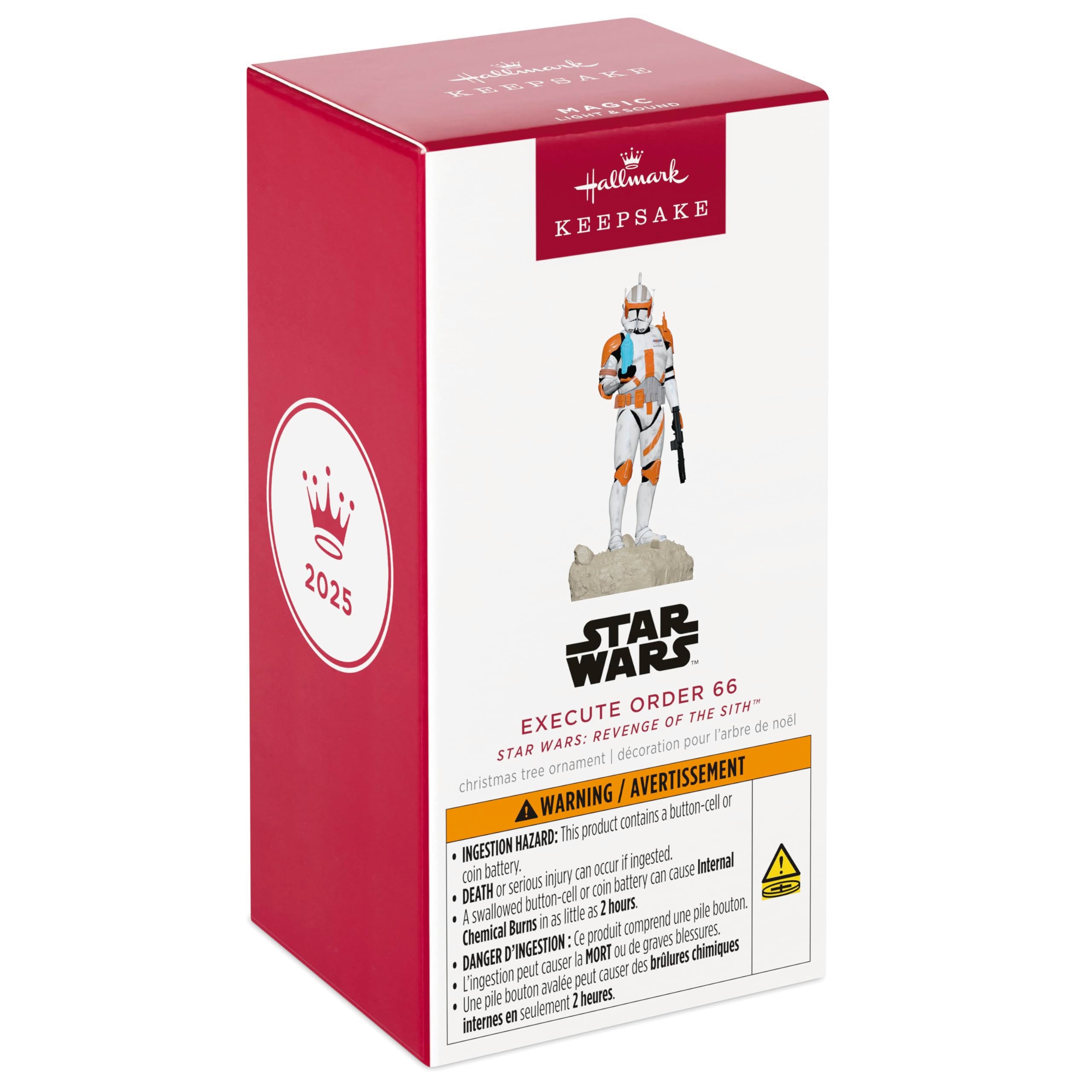 Execute Order 66, Star Wars: Revenge of The Sith, 2025 Hallmark Keepsake Christmas Ornament