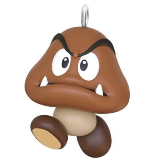 Super Mario Goomba 2025 Mini Hallmark Christmas Ornament
