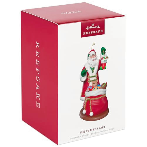 Hallmark Keepsake Christmas Ornament 2024, The Perfect Gift 2024, Santa Collectors Gifts