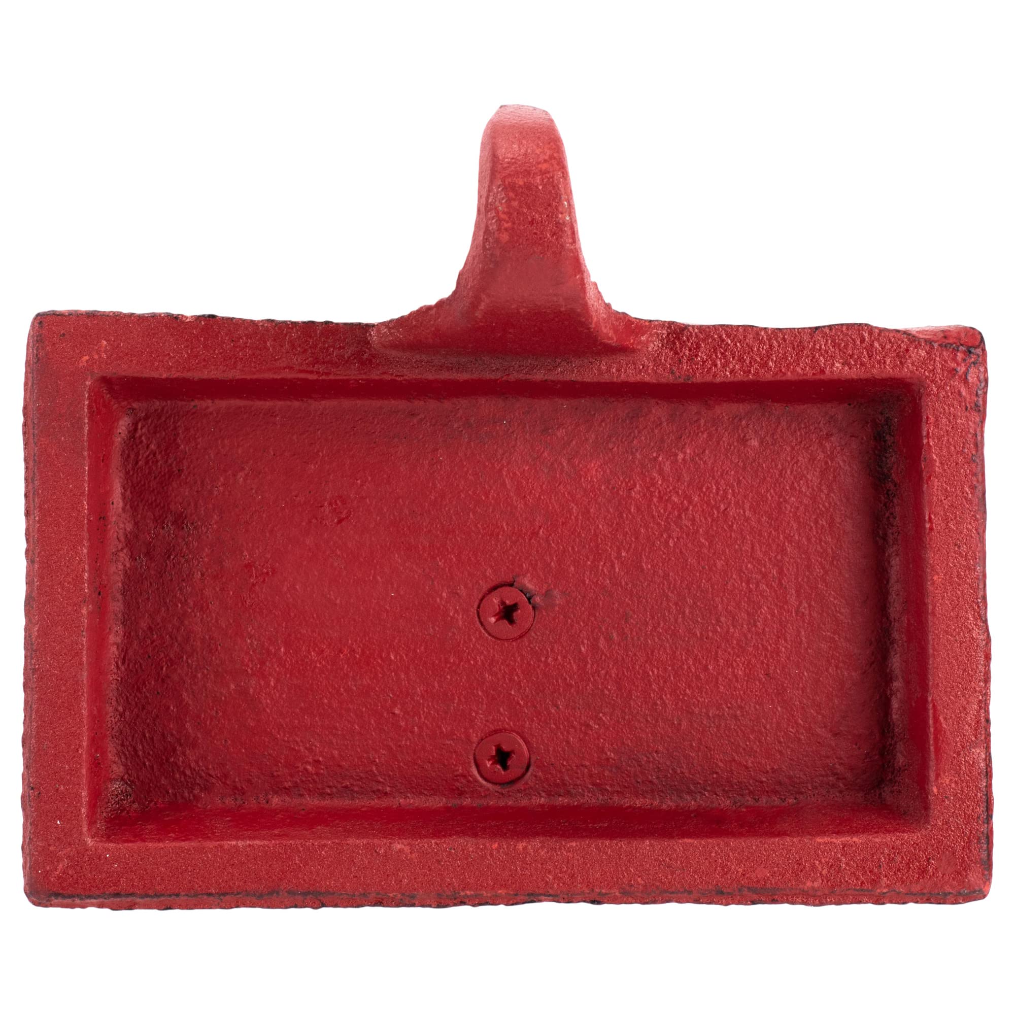 Transpac Cast Iron Cardinal Stocking Holders, Set of 3, Red, 5.6 Inch