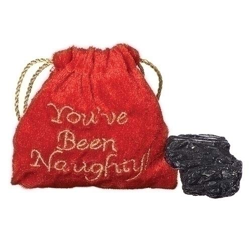 Roman You've Been Naughty Bag with Lump of Coal