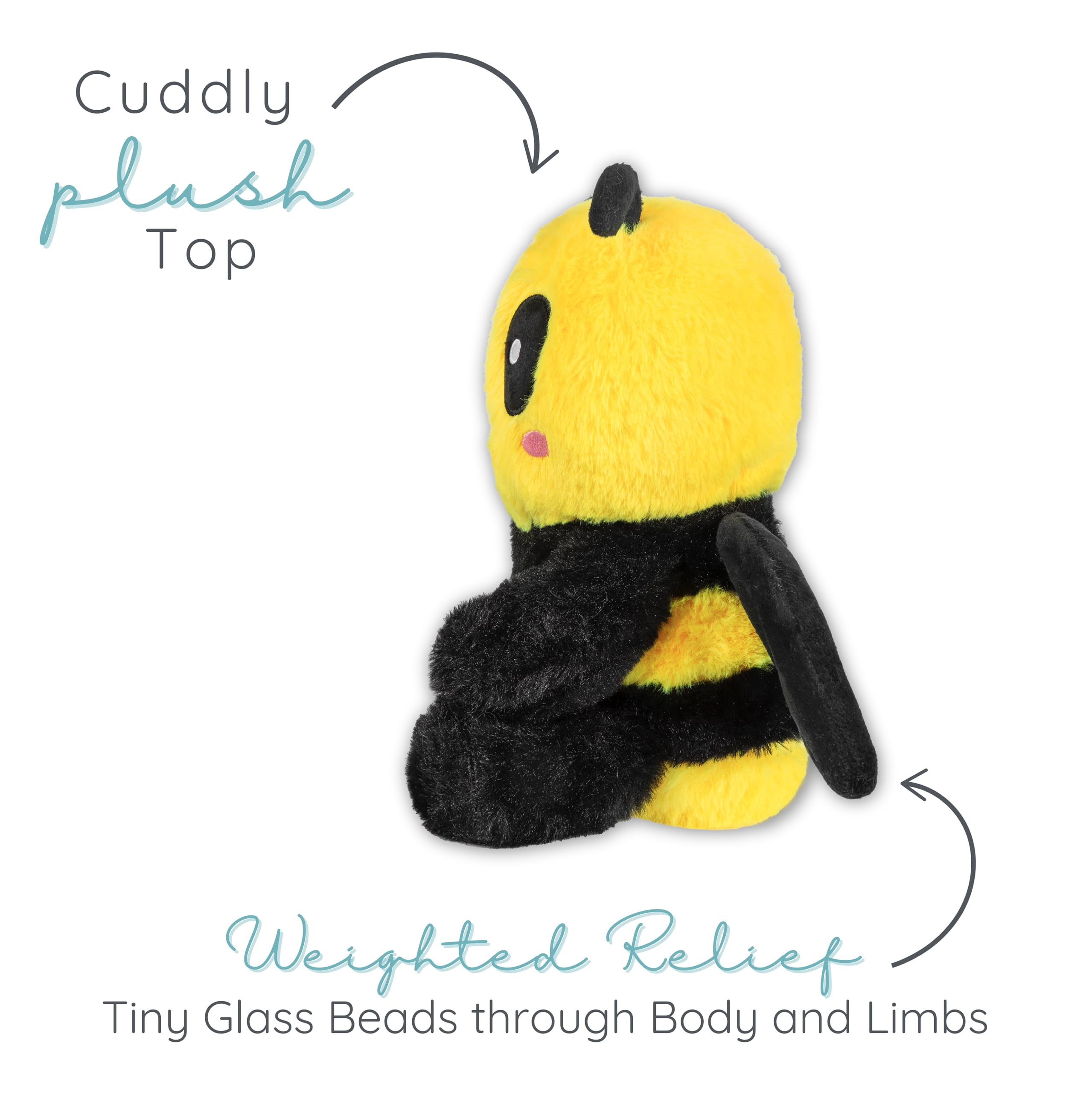 Warm Pals Bumble Bee Yellow Black Microwavable Heated Lavender Scented Plush NWT