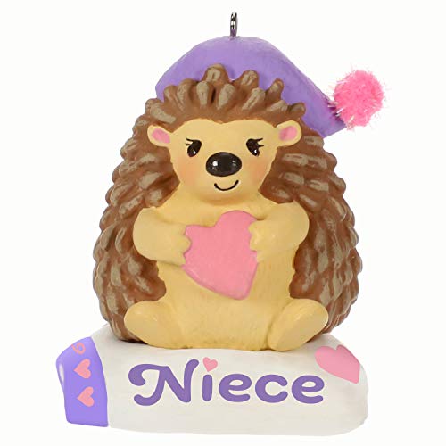 Hallmark Keepsake Christmas Ornament 2019 Year Dated, Niece Hedgehog