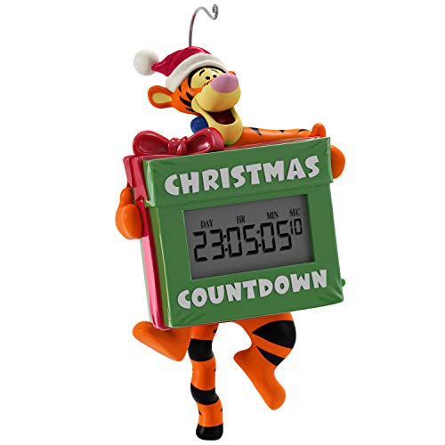 Hallmark Keepsake Ornament 2020, Disney Winnie The Pooh Tigger's Christmas Countdown Clock, Light-Up