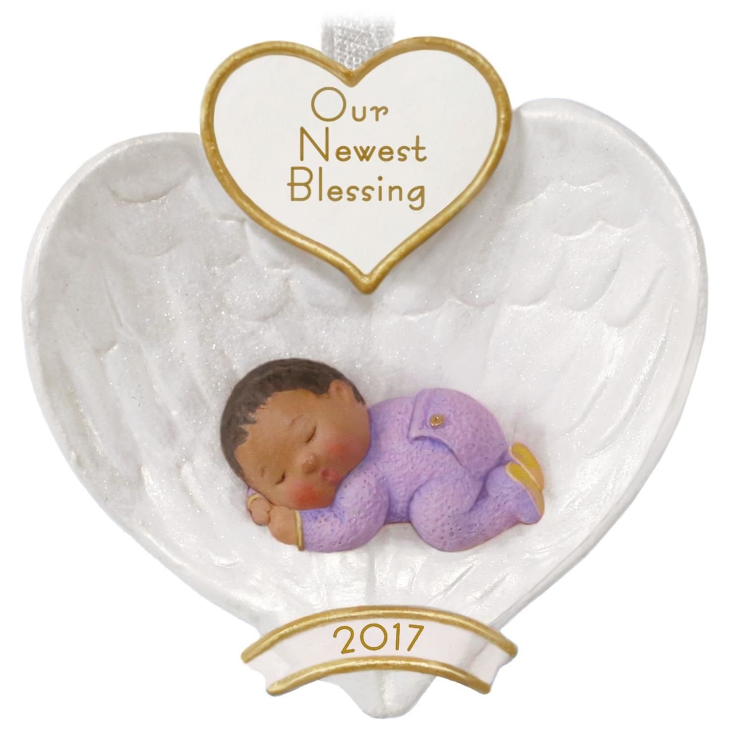 Hallmark 1595QSM7795 Baby's First Angel Wings Keepsake Christmas Ornaments