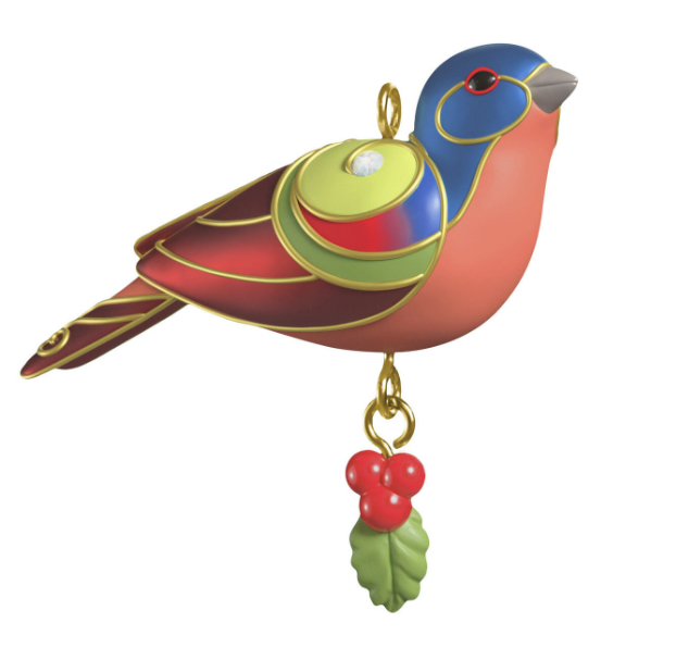 Painted Bunting 2025 Mini Hallmark Christmas Ornament