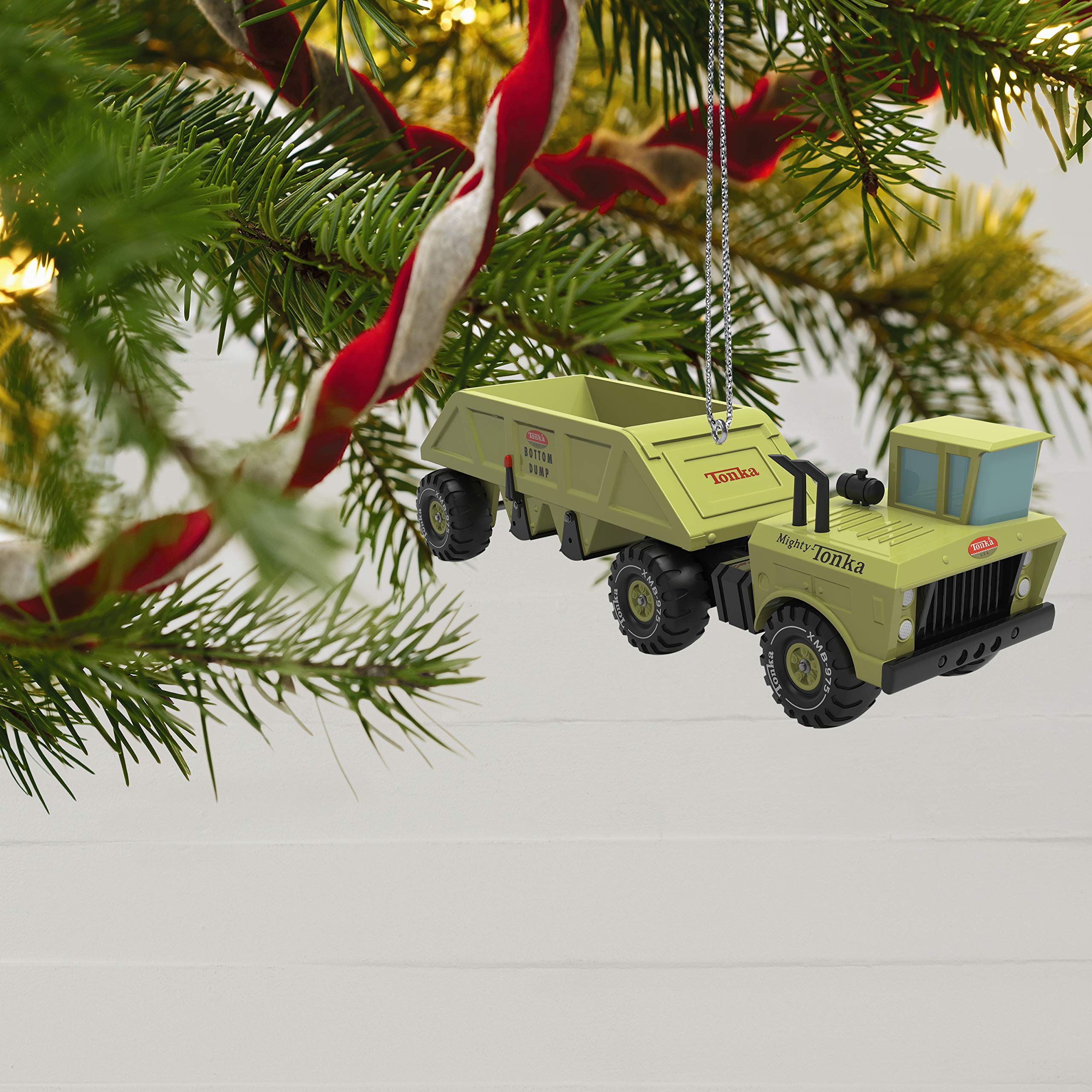 Hallmark Keepsake Christmas 2019 Year Dated Mighty Bottom Ornament, Tonka Dump Truck
