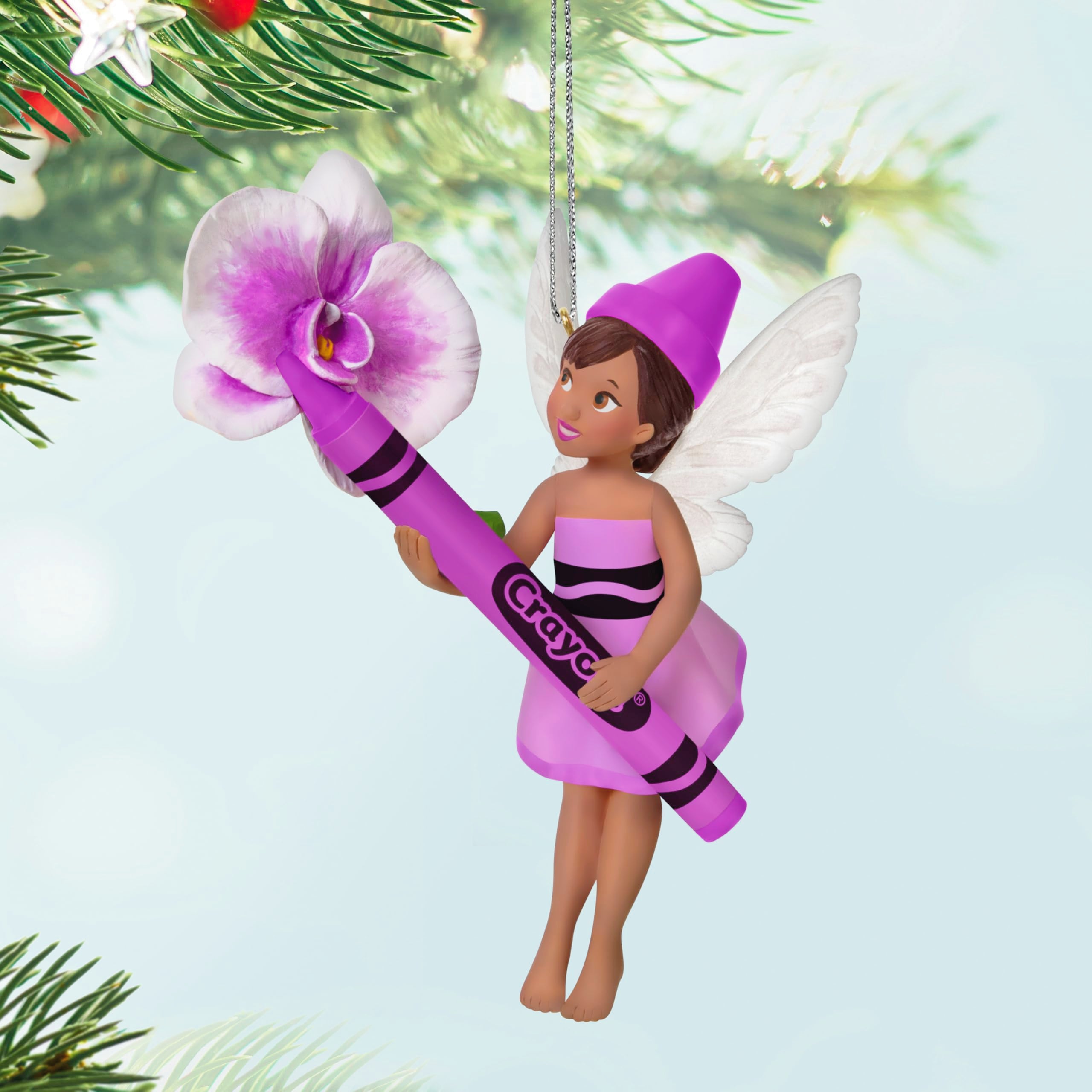 Orchid Fairy Crayola 2025 Hallmark Keepsake Christmas Ornament