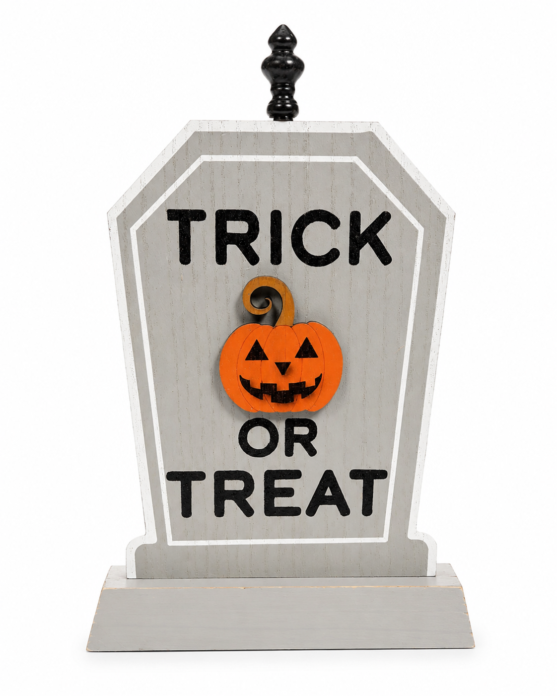 Trick or Treat Wooden Halloween Transpac Tombstone