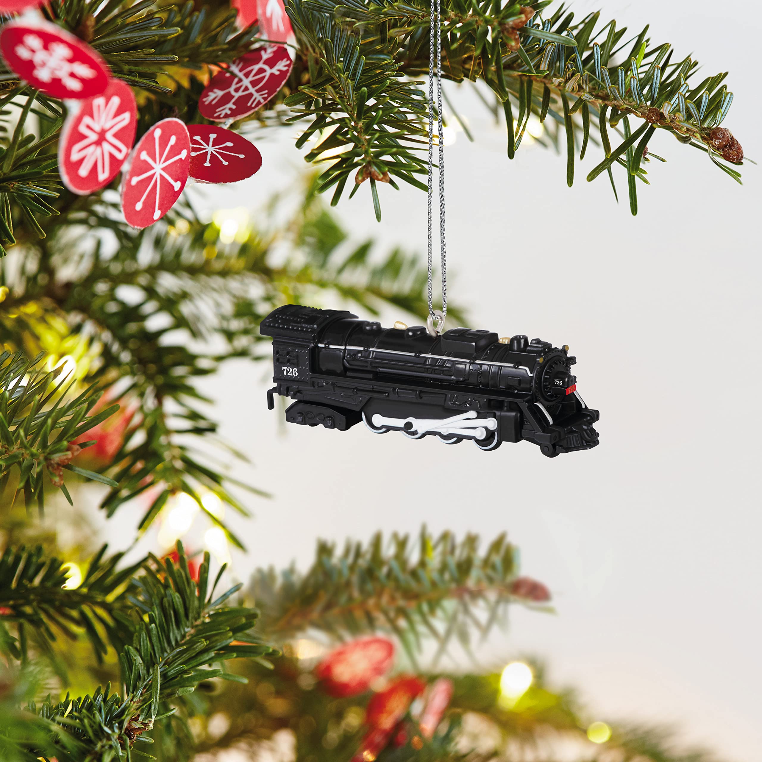 Hallmark Keepsake Miniature Plastic Christmas Ornament 2022, Lionel 2129WS Freight, Mini Set of 3