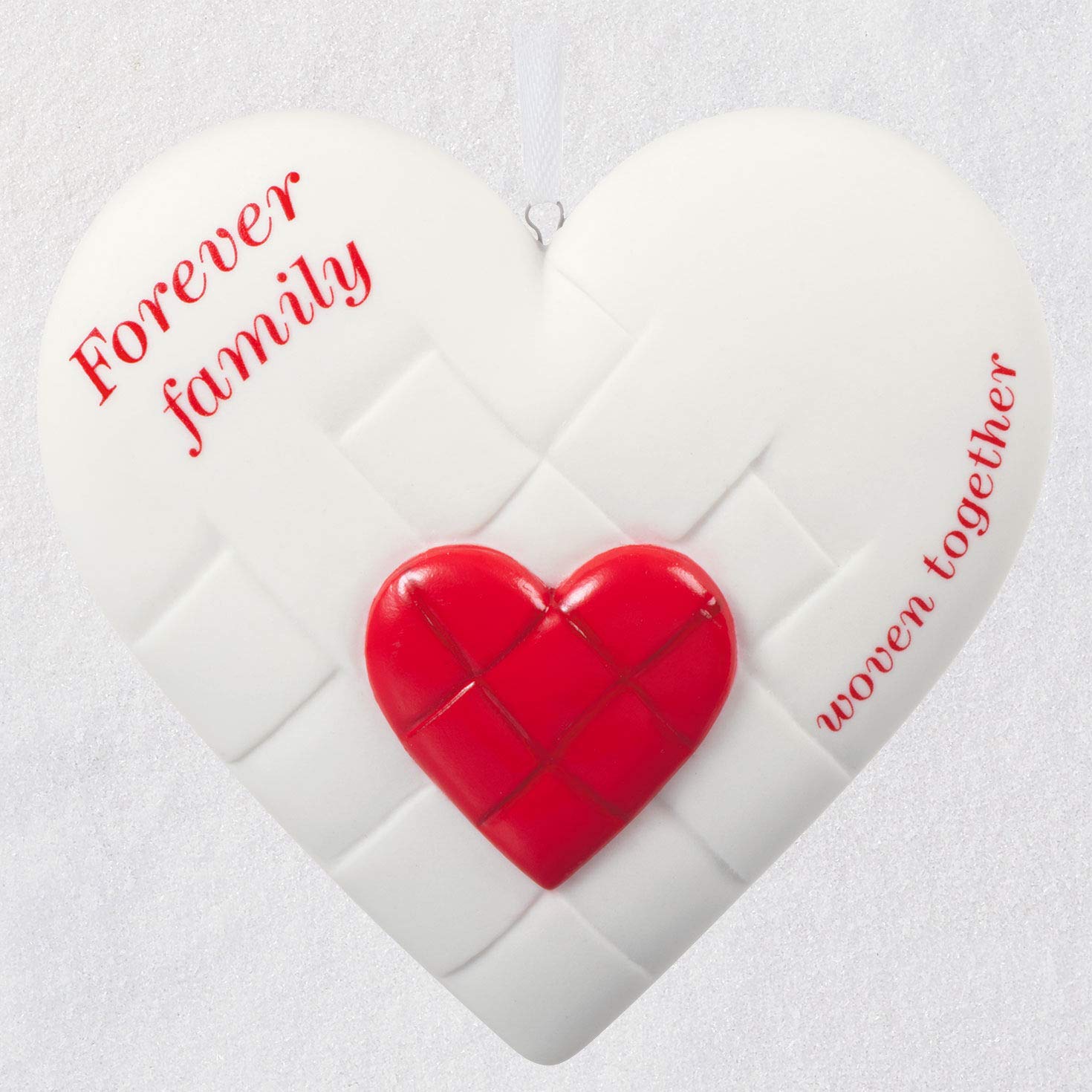 Hallmark Keepsake Christmas Ornament 2020, Close-Knit Family Heart, Porcelain