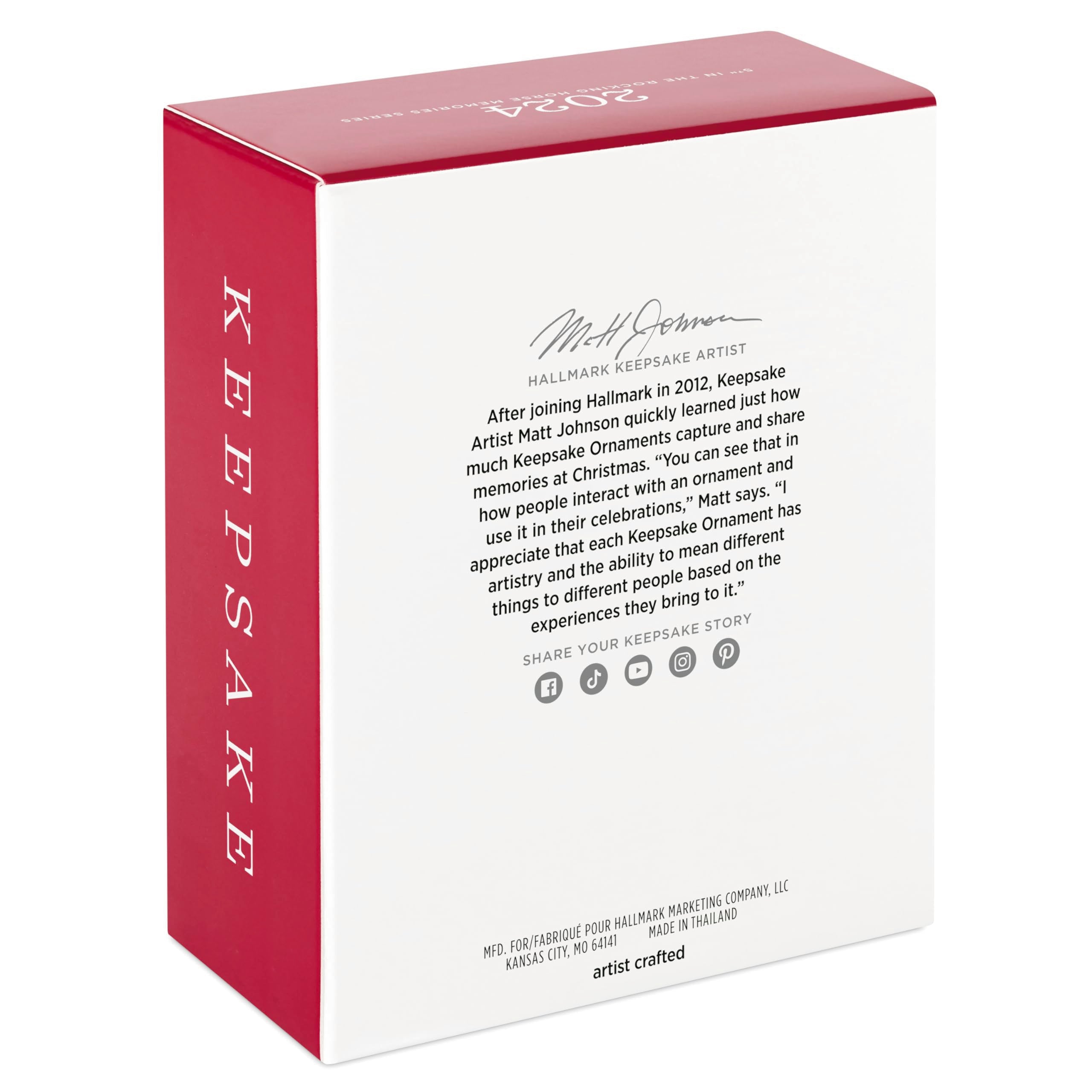 Hallmark Keepsake Christmas Ornament 2024, Rocking Horse Memories 2024, Gifts for Christmas Lovers