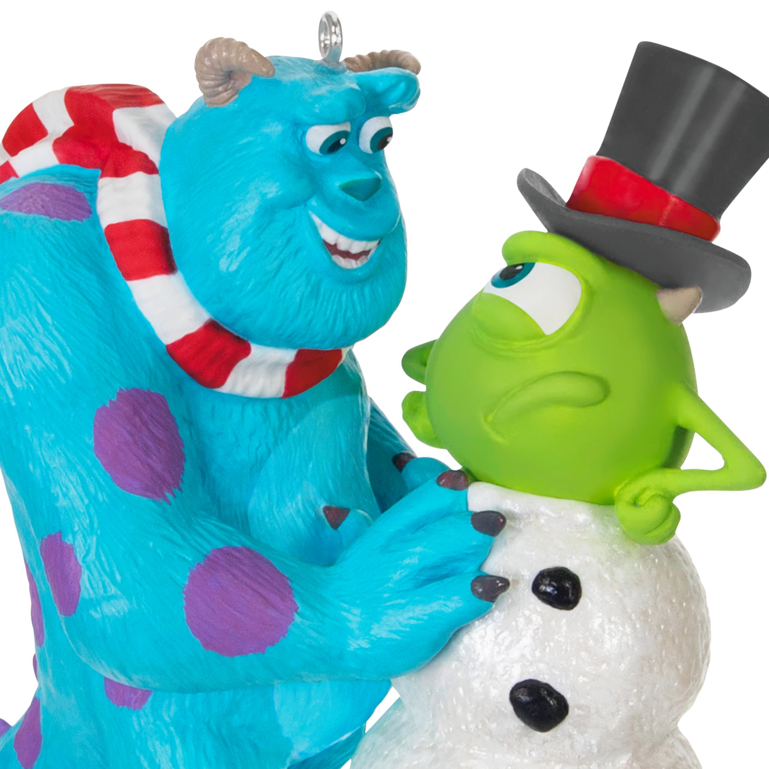 Hallmark Keepsake Christmas Ornament 2024, Disney/Pixar Monsters, Inc. Sulley Builds a Snow-Mike, Gifts for Disney Fans